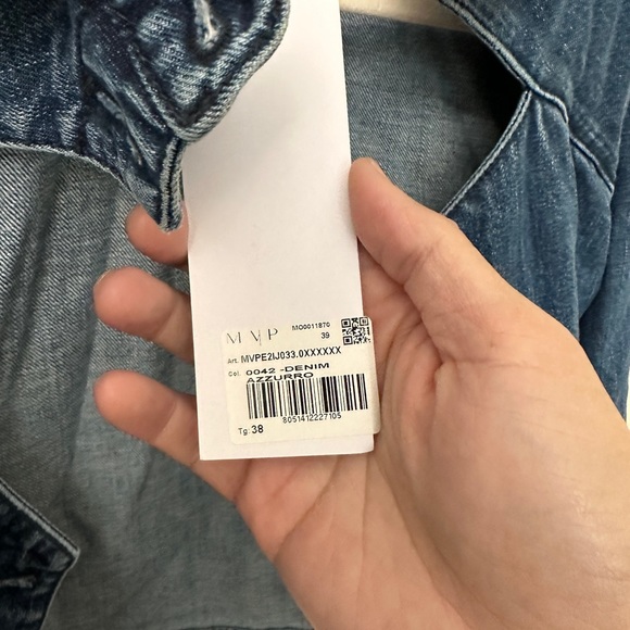 MVP WARDROBE
JACKET SOPHIA WOMAN DENIM AZZURRO NWT - Picture 6 of 10